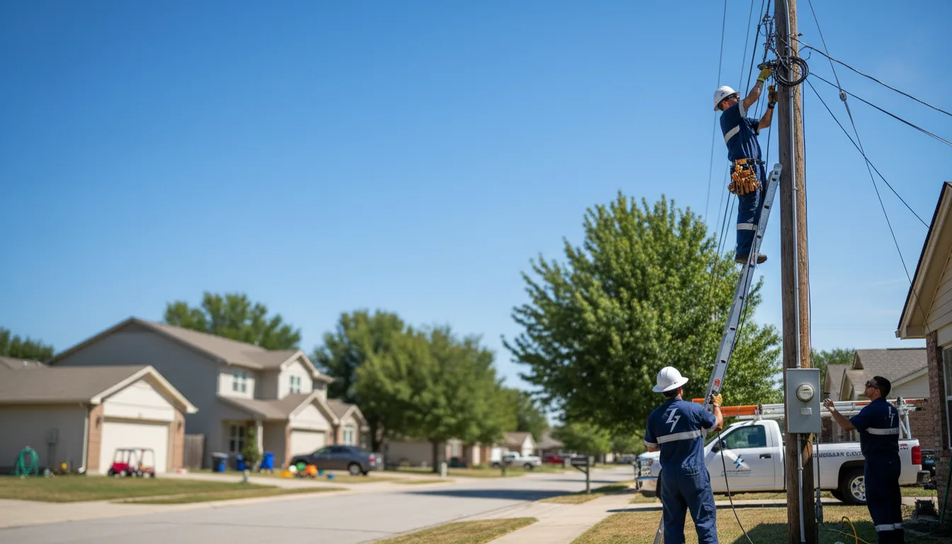 Residential electrician providing installation services in Amenia, ND